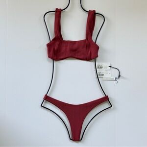 Bound by Bond-Eye Sienna Scuba Bikini Set {EUC)